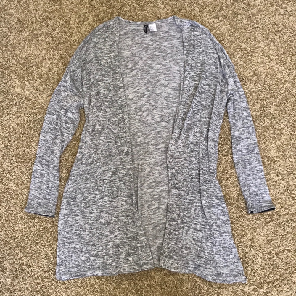 Long, Grey Cardigan